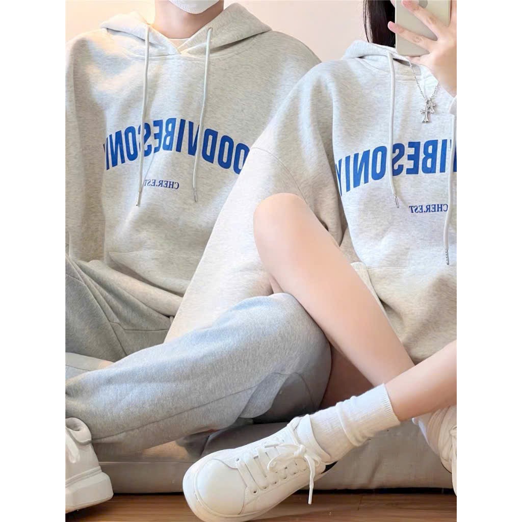 KHOÁC NỈ NGOẠI FORM RỘNG UNISEX CHỮ GOODVIBESONLY, Áo Hoodie nam nữ cặp đôi GOODIBES