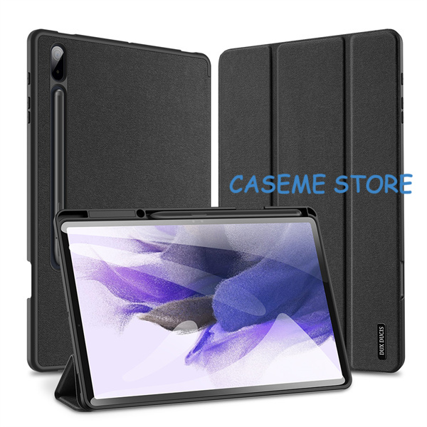 Bao da Dux Ducis Domo dành cho Samsung Galaxy Tab S7 FE  có khay đựng bút - Hàng chính hãng