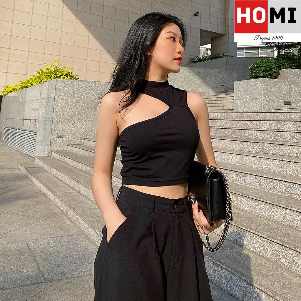 Áo thun Croptop lệch vai phong cách quyến rũ Homi Fashion