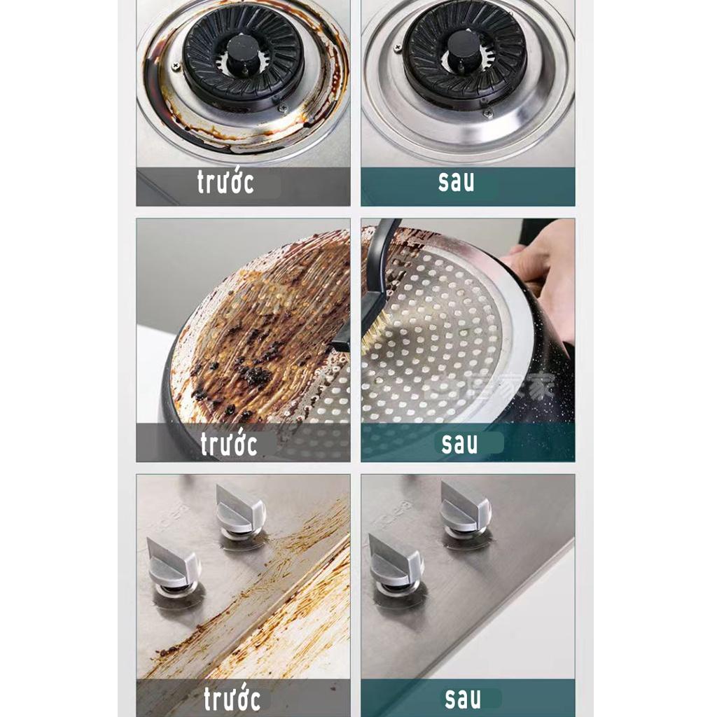 Bàn chải vệ sinh nhà bếp đa năng bộ 3 chiếc dây sắt dây đồng và dây nhựa bàn chải làm sạch bếp gas