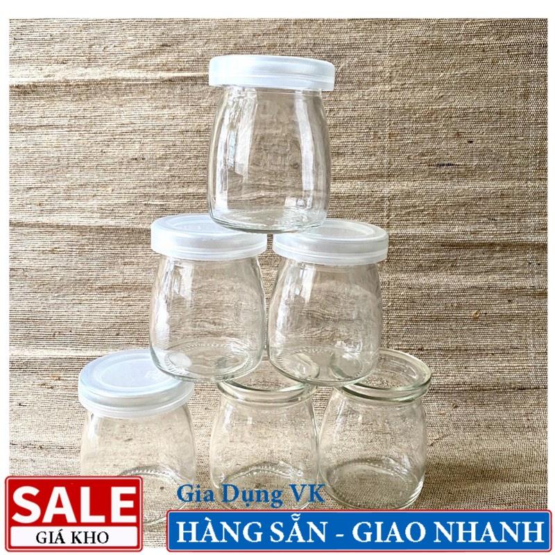 Bộ 12 Hũ Thủy Tinh Làm Sữa Chua 100ml