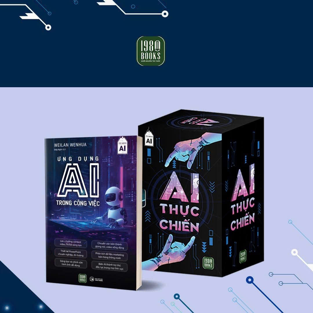 BOX AI - Bộ 6 cuốn AI Thực chiến: AI 5.0 + AI trong công việc + DeepSeek thực chiến + ChatGPT thực chiến + NVIDIA Cỗ máy tư duy vĩ đại + AI Giáo dục