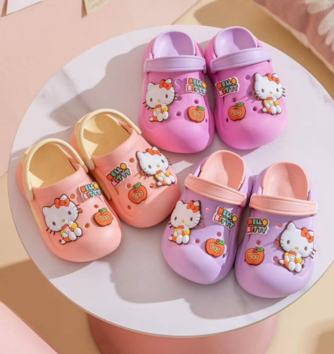 Dép quai hậu KITTY 2 lớp cao cấp trẻ em kiểu dáng dễ thương - DTE9102