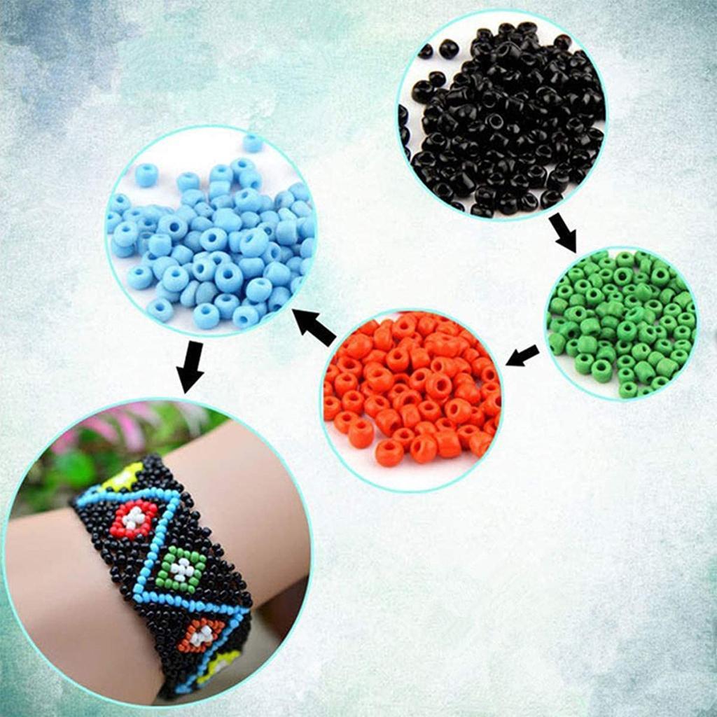 Round Bead Loose Spacer Seed Beads Multicolor for DIY Jewelry Making Craft