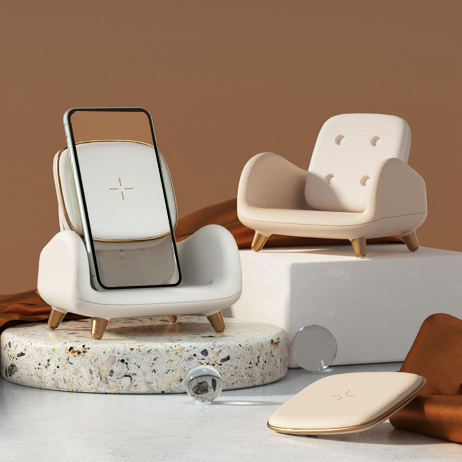 10W Wireless Charger Pad Night Lamp Light wood color
