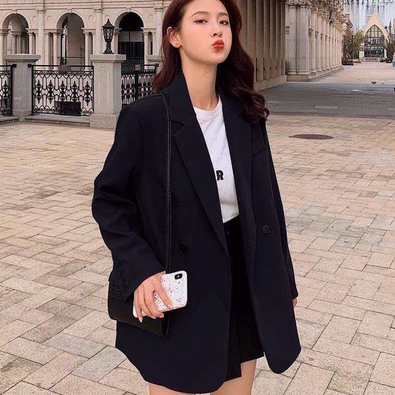 Áo Blazer nữ form xuông phong cách hàn quốc mẫu mới đẹp mã RB013