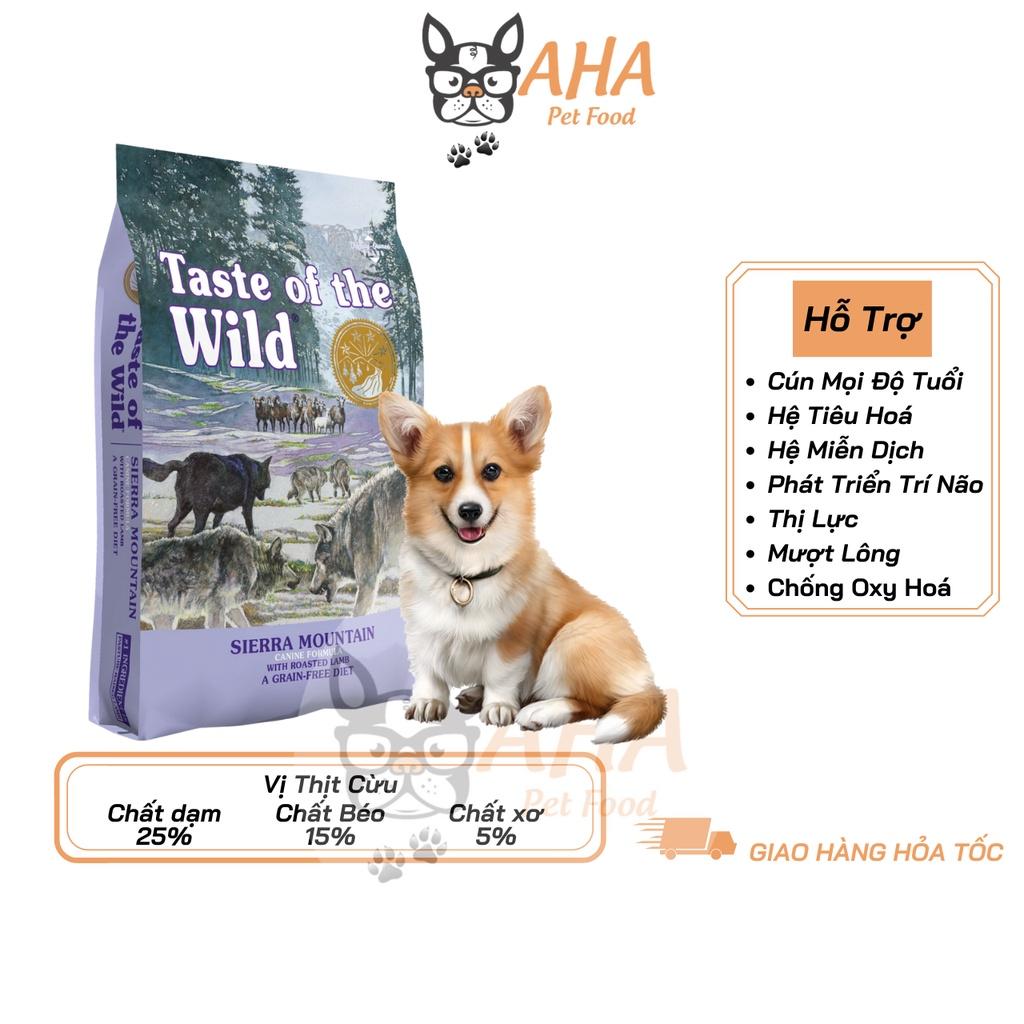 Thức Ăn Cho Chó Corgi Taste Of The Wild Bao 500g - High Praire Bò Rừng &amp; Nai Nướng, Trái Cây Rau Củ Quả