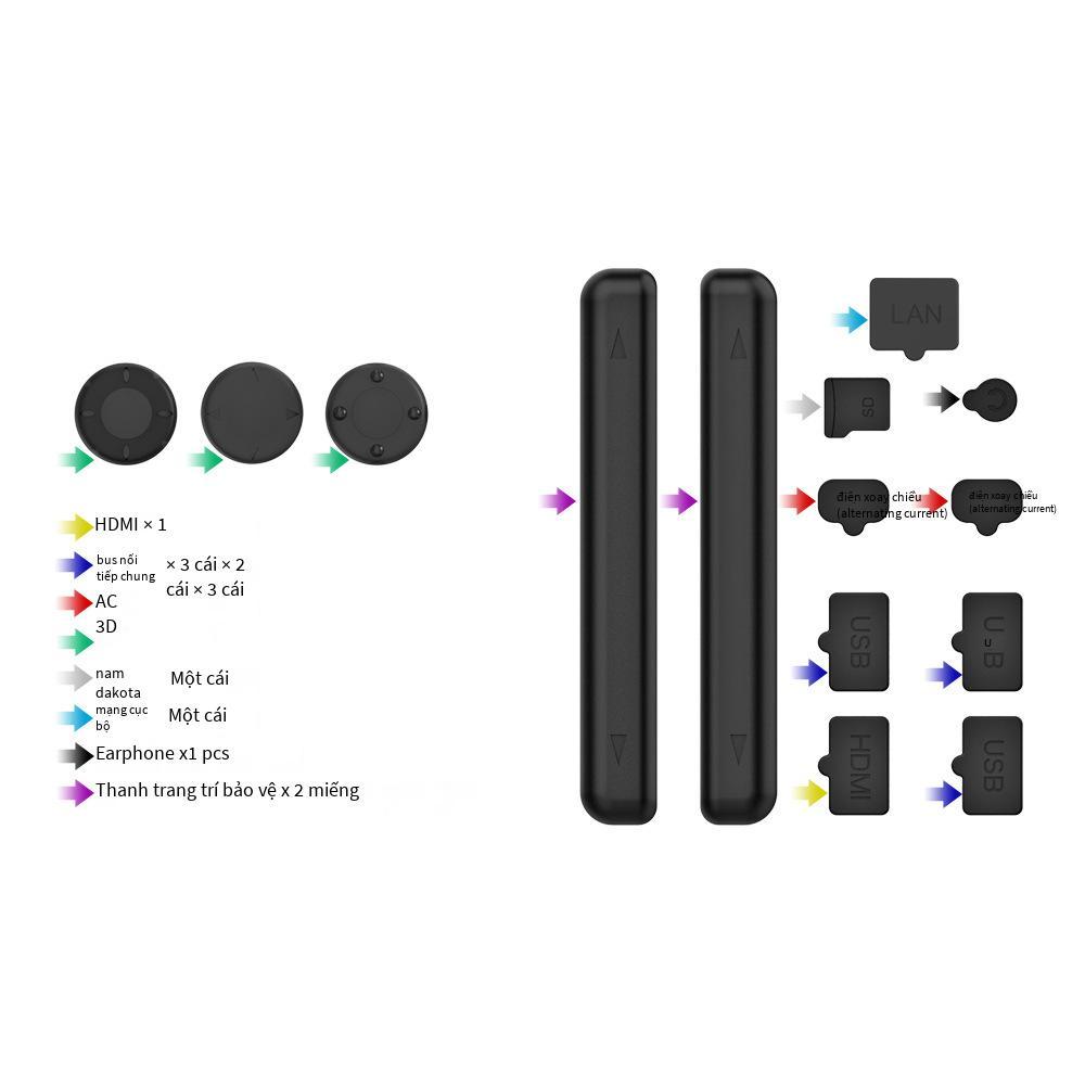 Đảm Bảo Chất Lượng SwitchOLED Tay Cầm Chơi Game Bụi Cắm Bộ Công Tắc Máy Chủ Silicone Bụi Lưới Bộ TNS-2122