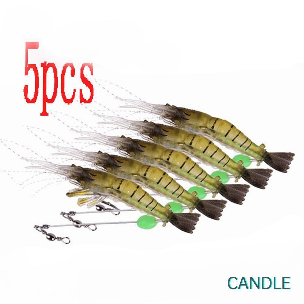 Set 5 Mồi Câu Cá Giả Hình Tôm