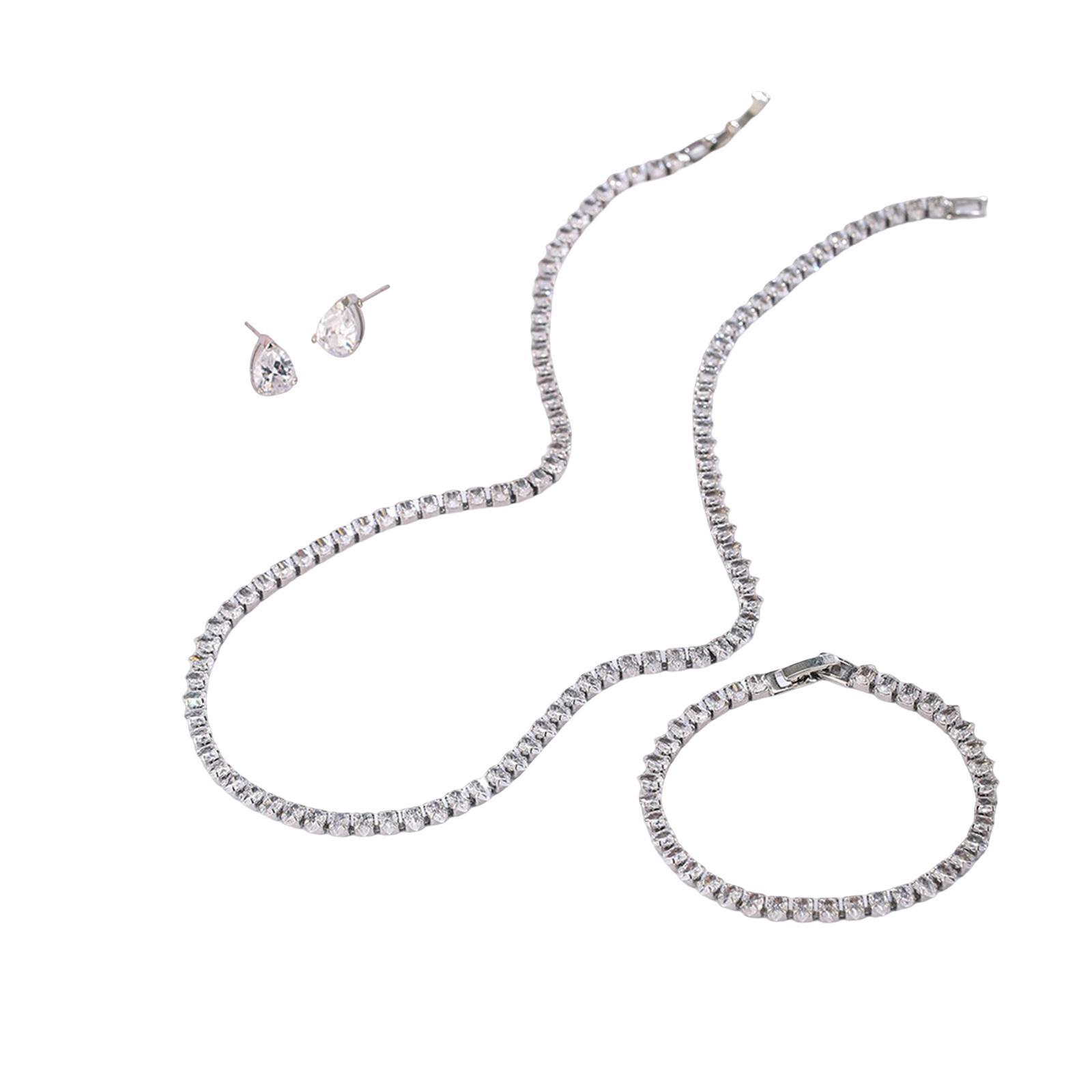 Necklace Earrings Bracelet Clavicle Pendant for Anniversary Banquet Mom