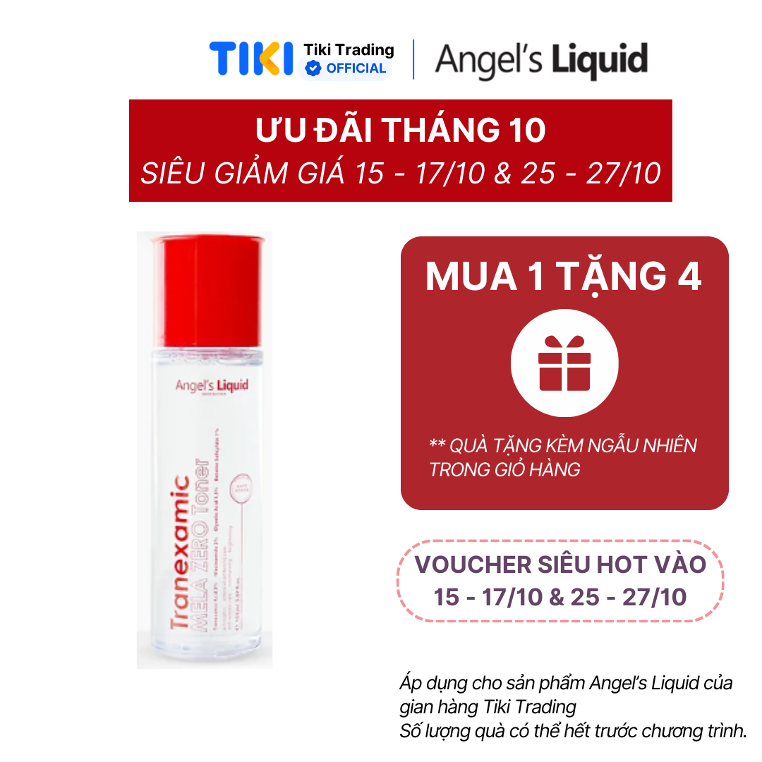 Toner Acid Giảm Thâm Nám Chuyên Biệt Angel's Liquid Tranexamic Mela Zero Toner 150ml