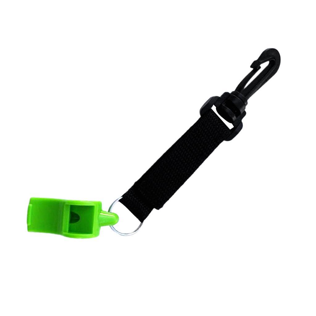 3pcs Emergency Whistle Scuba Dive Safety Whistle with Hook & Loop + Swivel Clip Outdoor Hiking Survival Gear