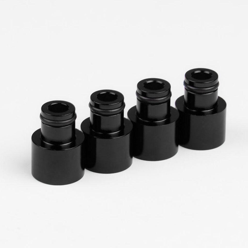 8pcs Fuel Injector Adapters Replace for Car Black+Sliver