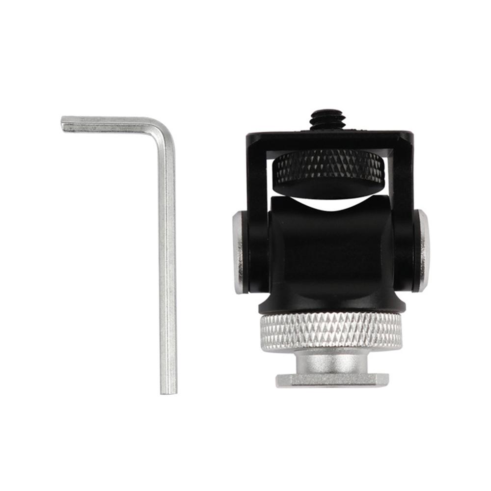 Giá đỡ dạng kẹp mini bằng Hợp kim Alumimun 1/4 inch đầu nối trục vít cho máy ảnh DSLR, Màn hình video,Đèn LED