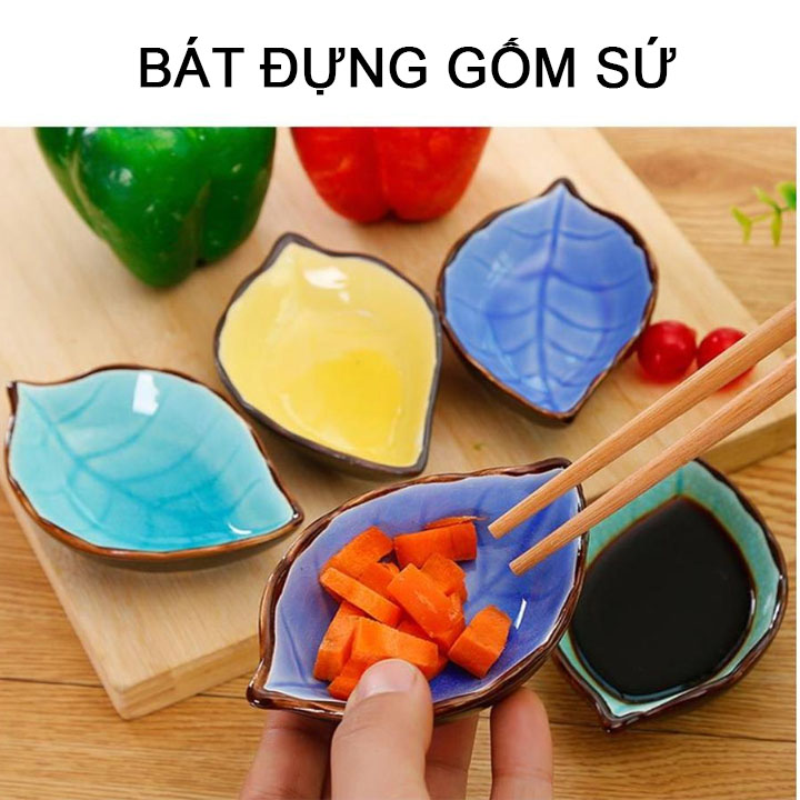 Đĩa đựng gia vị bằng gốm sứ hình xinh xắn