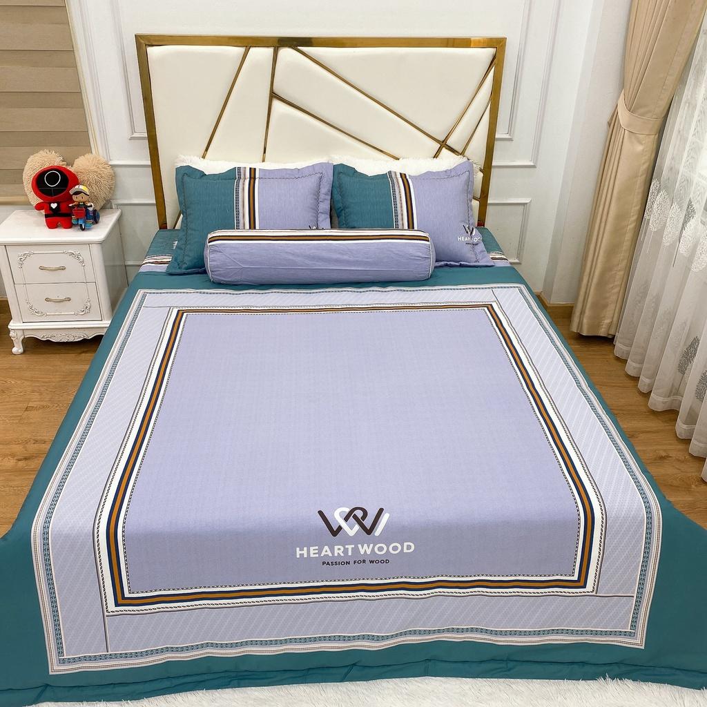 Bộ ga gối cottong living trần bông 5 món
