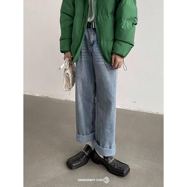 Quần baggy jeans ống suông nam ms813