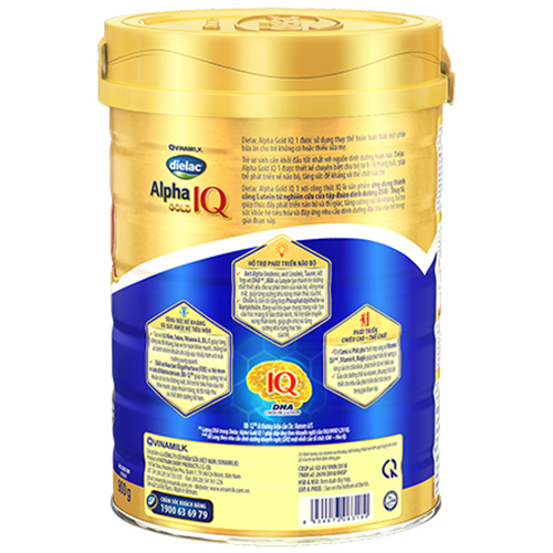 Sữa Bột Vinamilk Dielac Alpha Gold IQ Step 1 - Hộp Thiếc 900g