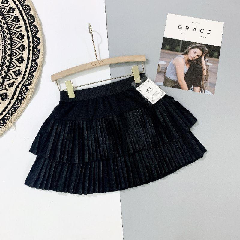 Chân váy xòe 2 tầng xếp ly thời trang dáng ngắn - MÃ XLN02