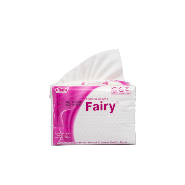 Combo 4 Giấy rút lụa ngắn Fairy 280 tờ x 2 lớp