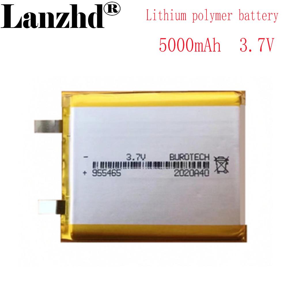 1-10 chiếc 3.7V Lithium polymer 5000mAh 955465 Mềm gói pin Cho Power Bank Loa Bluetooth Máy Tính Bảng DVD pin Điện Áp Danh Định: 3.7V