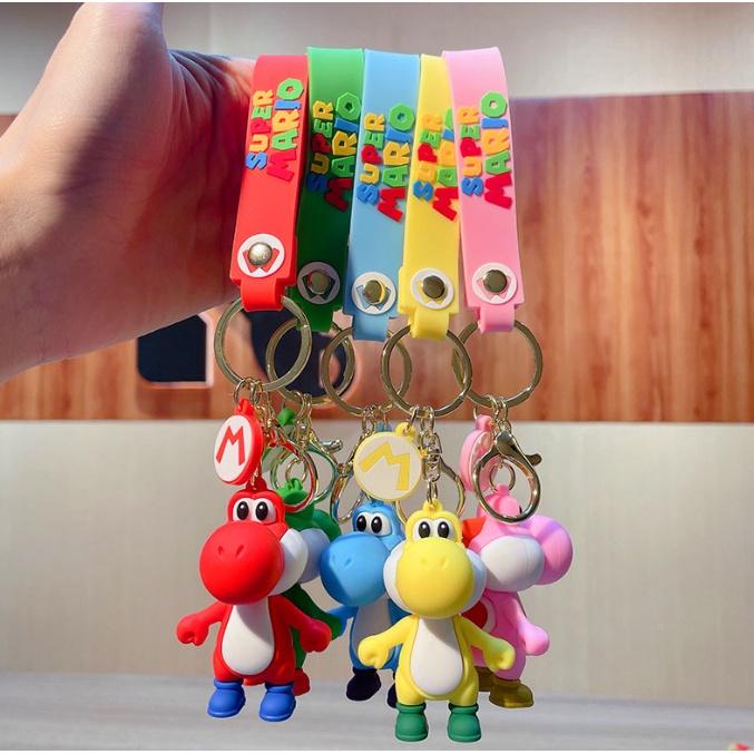 Móc chìa khóa supper Mario khủng long - Phụ kiện túi xách balo quà lưu niệm