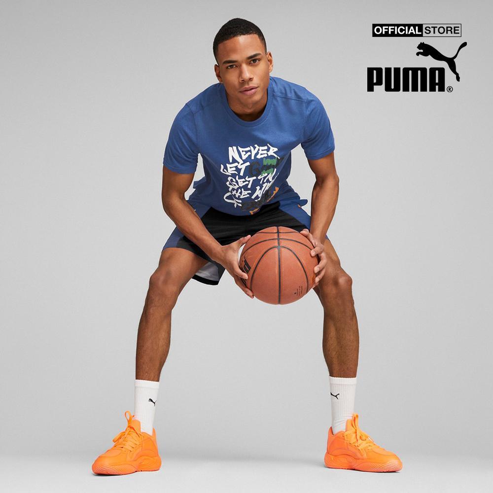 PUMA - Áo thun nam cổ tròn tay ngắn Greatness Ba