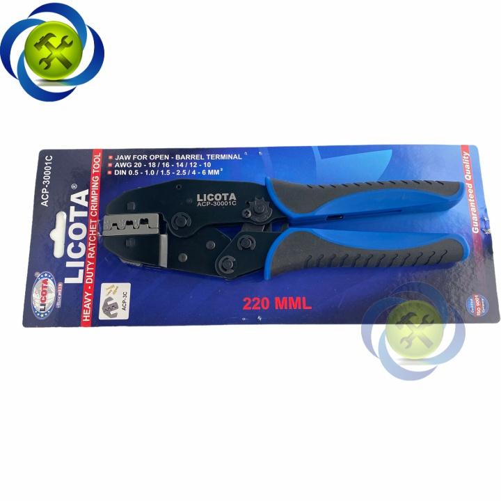 Kìm bấm cos Licota ACP-30001C (0.5 - 6mm2)