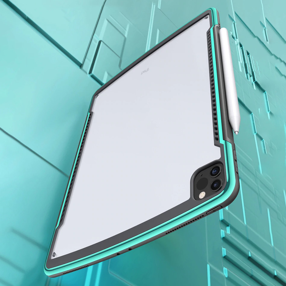 Ốp lưng iPad Pro 11 inch , Chính hãng XUNDD, Mặt lưng trong, Viền TPU, Chống sốc, CẠNH MÀU - ALPHA SERIES - Hàng Nhập Khẩu