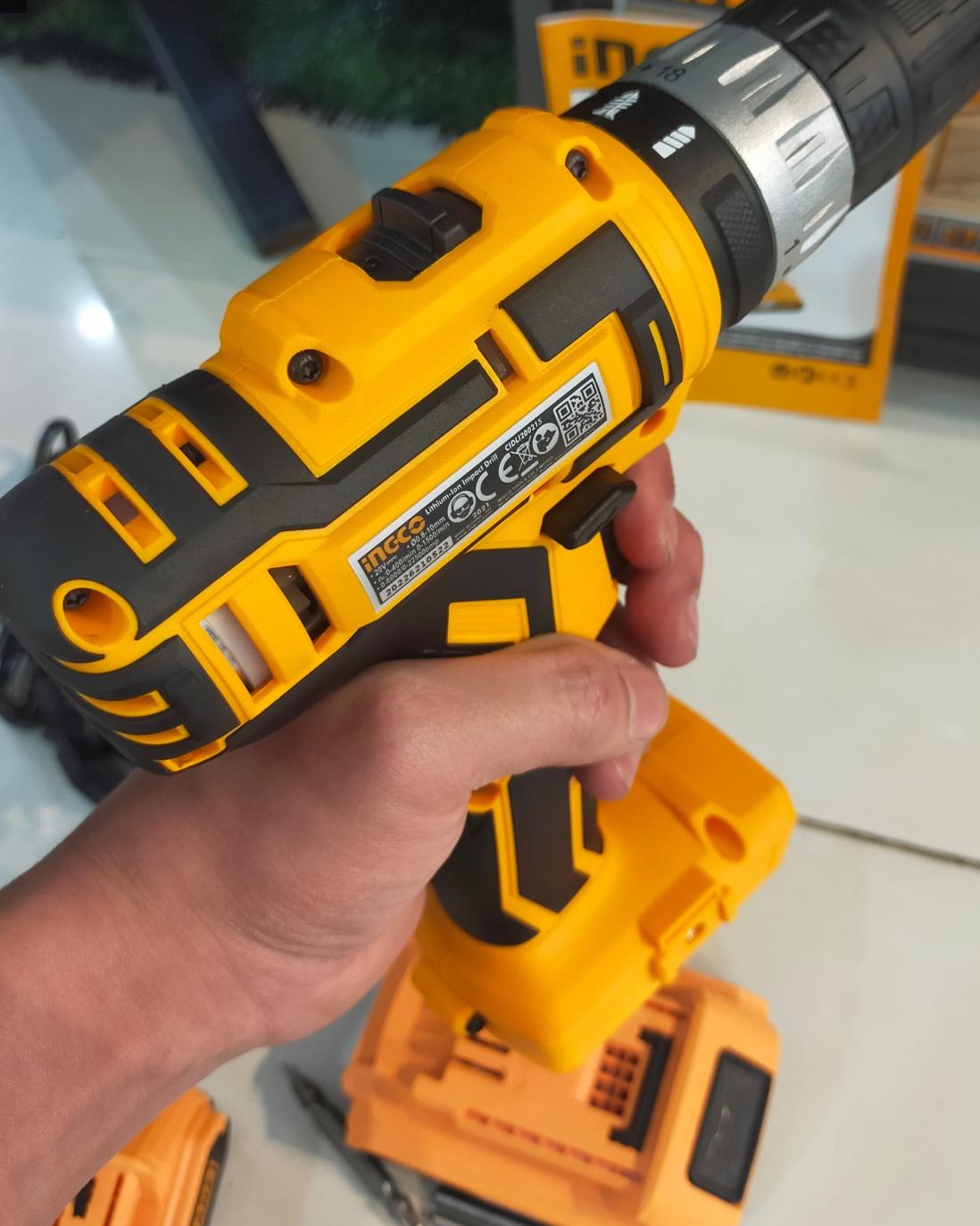 MÁY KHOAN BÚA DÙNG PIN 20V INGCO CIDLI200215 - HÀNG CHÍNH HÃNG