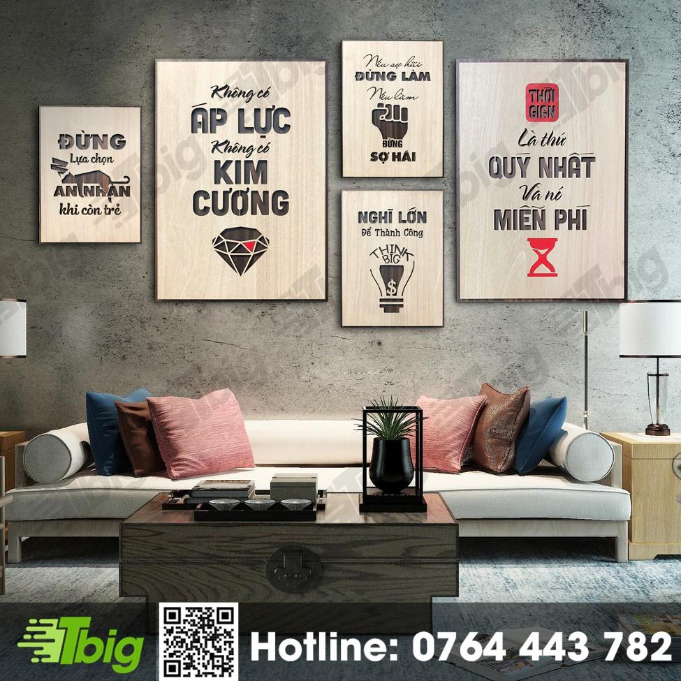Bộ 5 tấm tranh động lực phối cực đẹp
