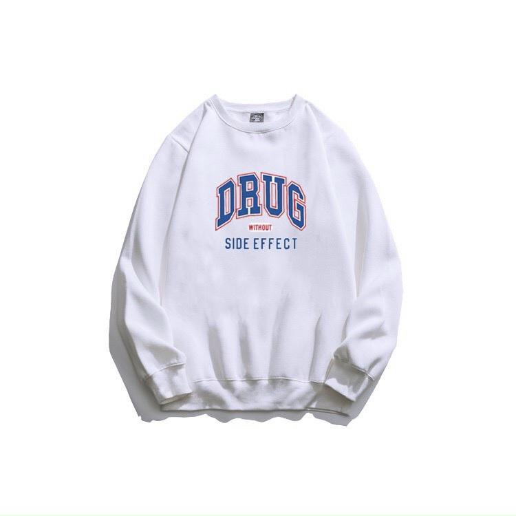 Áo Sweater Nỉ Bông Ngoại in DRUG Form Rộng Unisex Nam Nữ Couple Ulzzang KUN