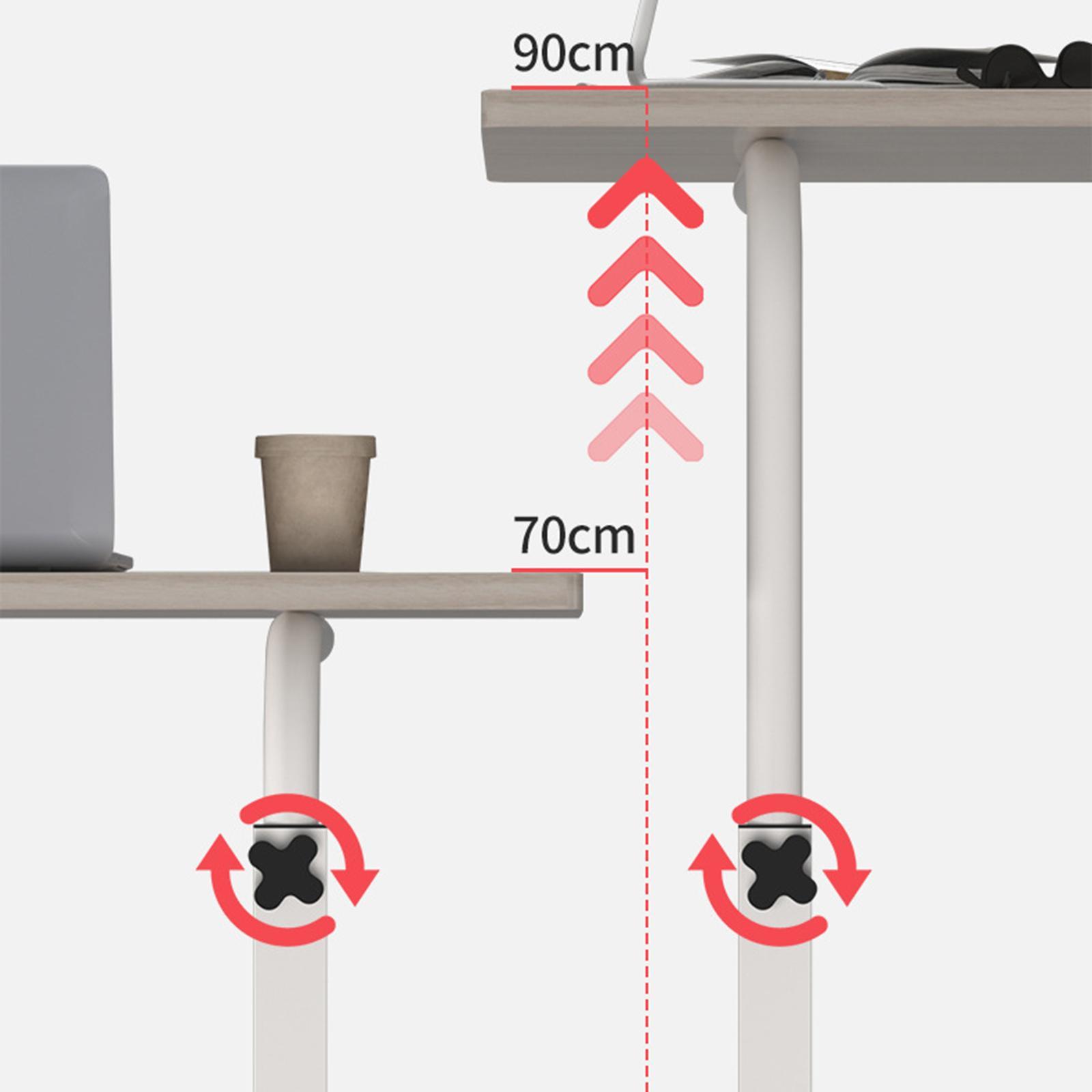 Portable Standing Desk Small Computer Desk for Home Bedside Living Room