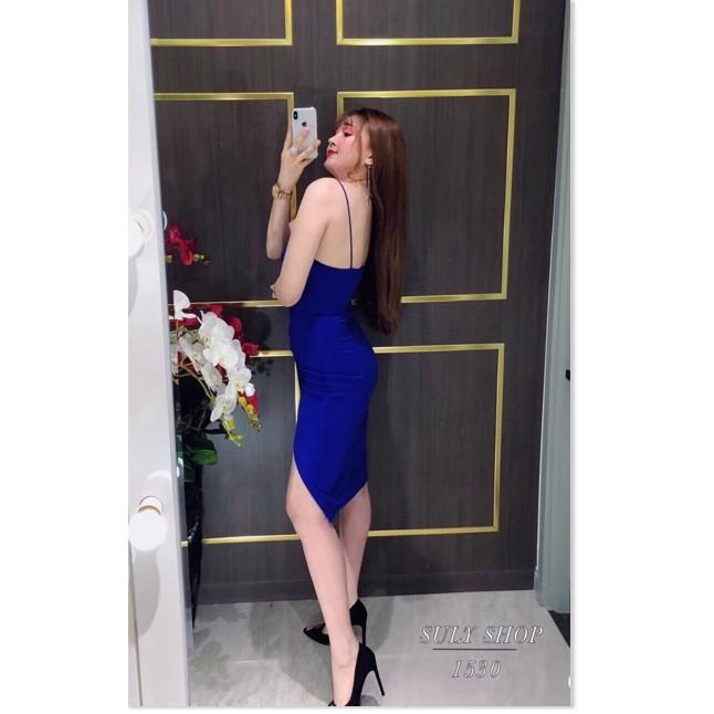 ĐẦM 2 DÂY BODY NHÚNG EO