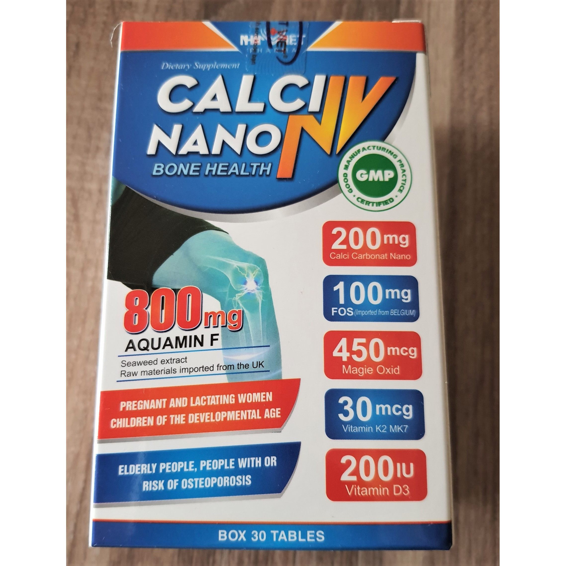 THỰC PHẨM BẢO VỆ SỨC KHỎE CALCI NANO NV - BỔ SUNG CANXI