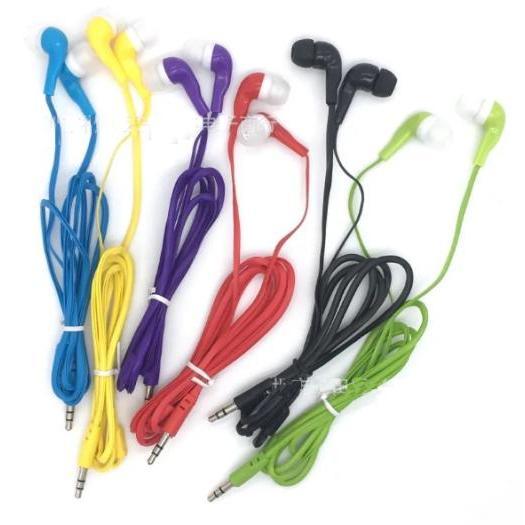 Tai Nghe Nhét Tai Nhiều Màu Cổng 3.5mm Dây Dài 1m