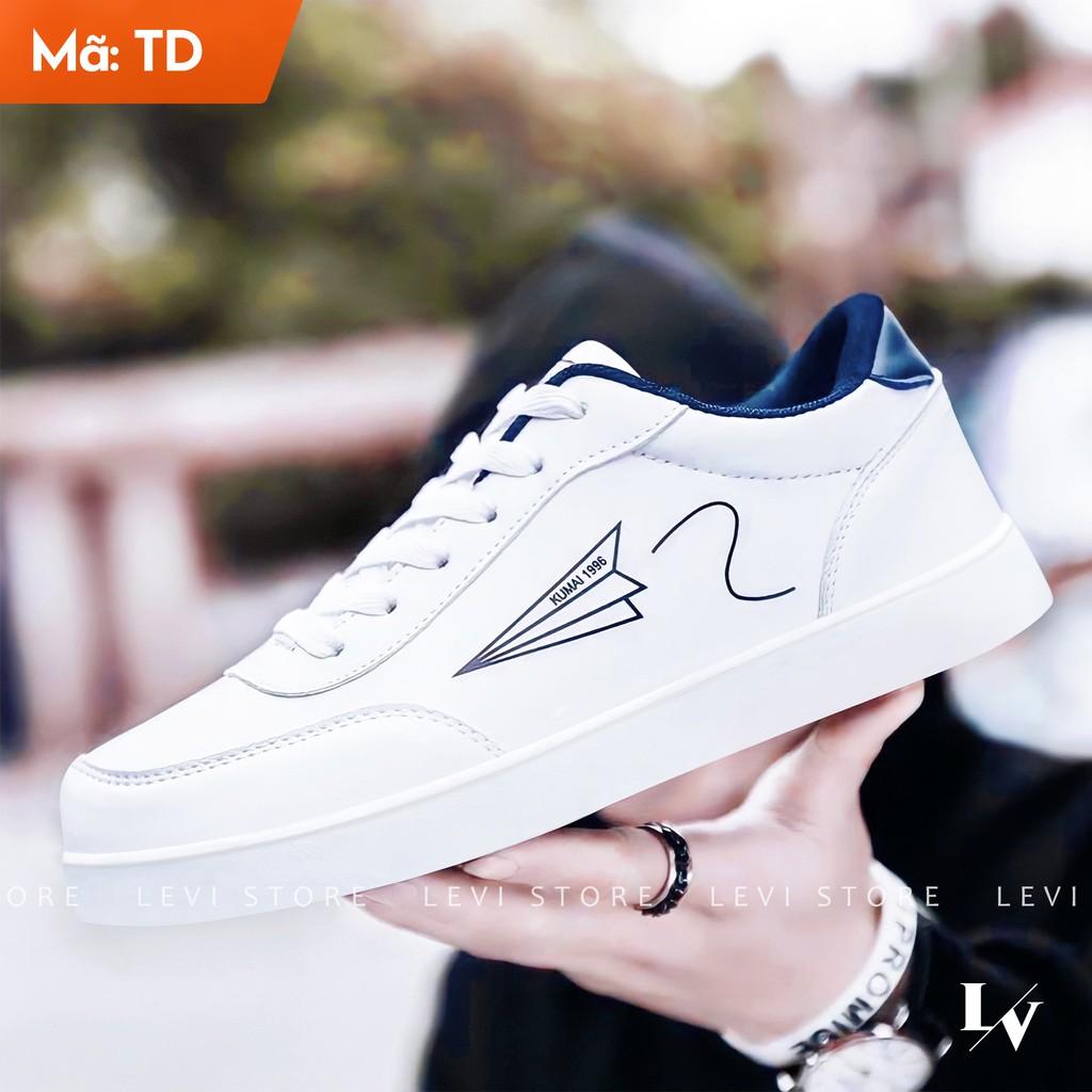 Giày Thể Thao Nam Sneaker Cao Cấp Da PU Bền Đẹp LEVI STORE Trending 2022