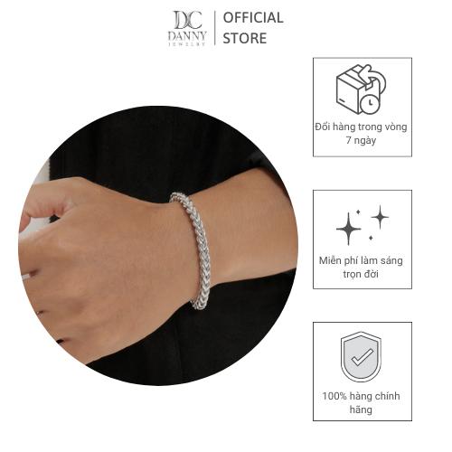 Lắc Tay Nam Bạc Thổ Nhĩ Kỳ Danny Jewelry Xi Rhodium Cao Cấp Không Đen II2T0021