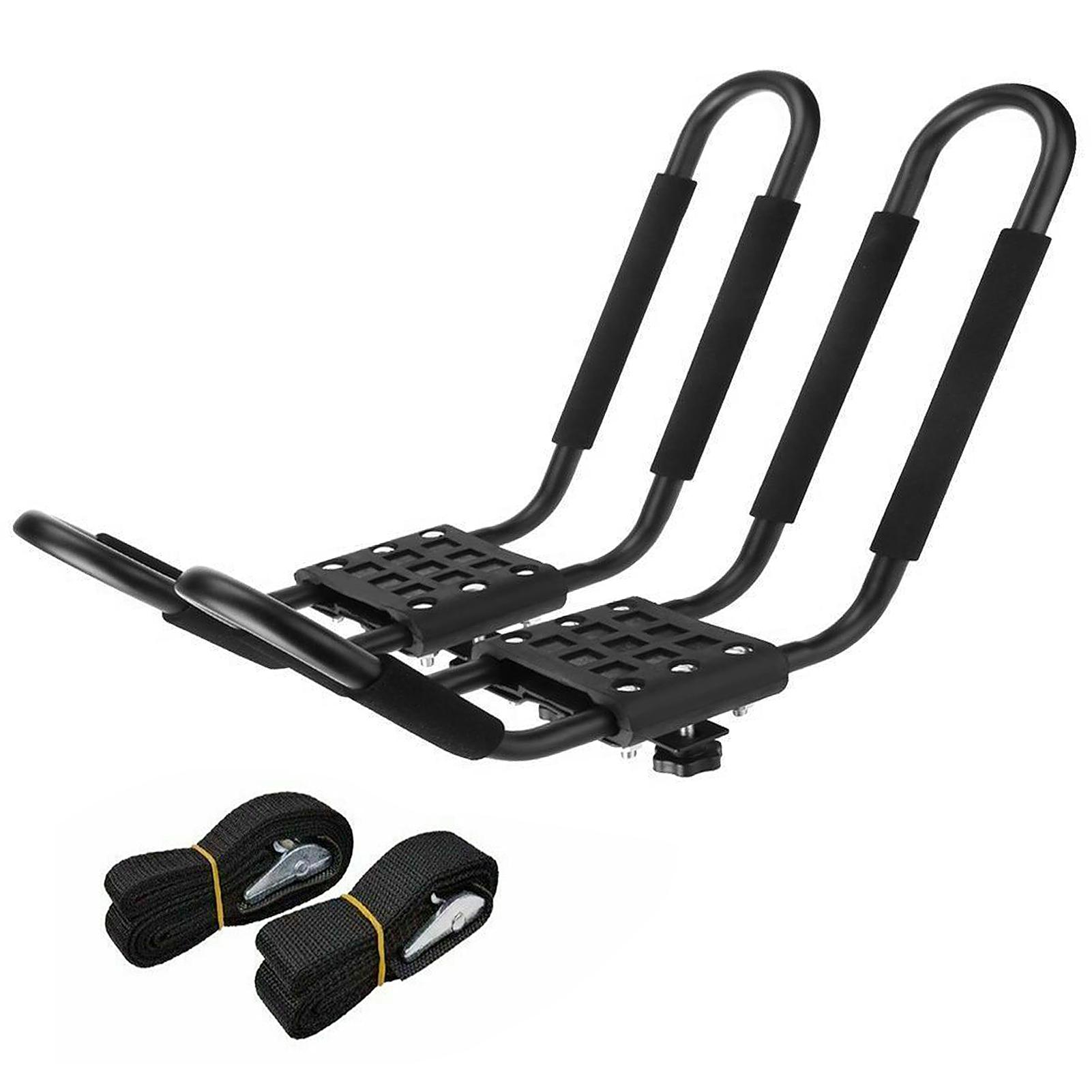 2 cặp Giá đỡ Kayak trên mái chèo thuyền Kayak Thuyền lướt ván trên mái nhà Giá treo trên mái cho xe tải Crossbars