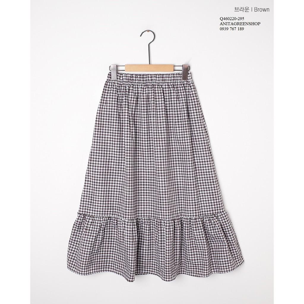 Q460220 CHÂN VÁY CARO LƯNG THUN