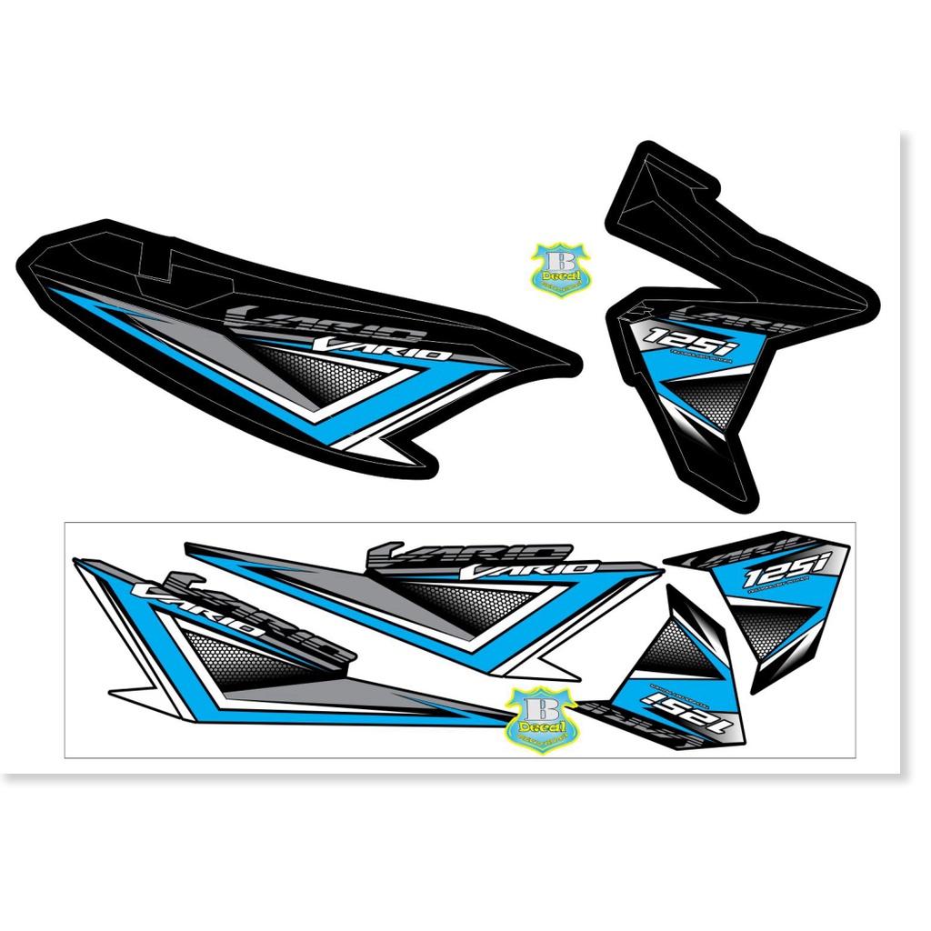 Tem rời vario 125i 2017 tổ ong xanh đen