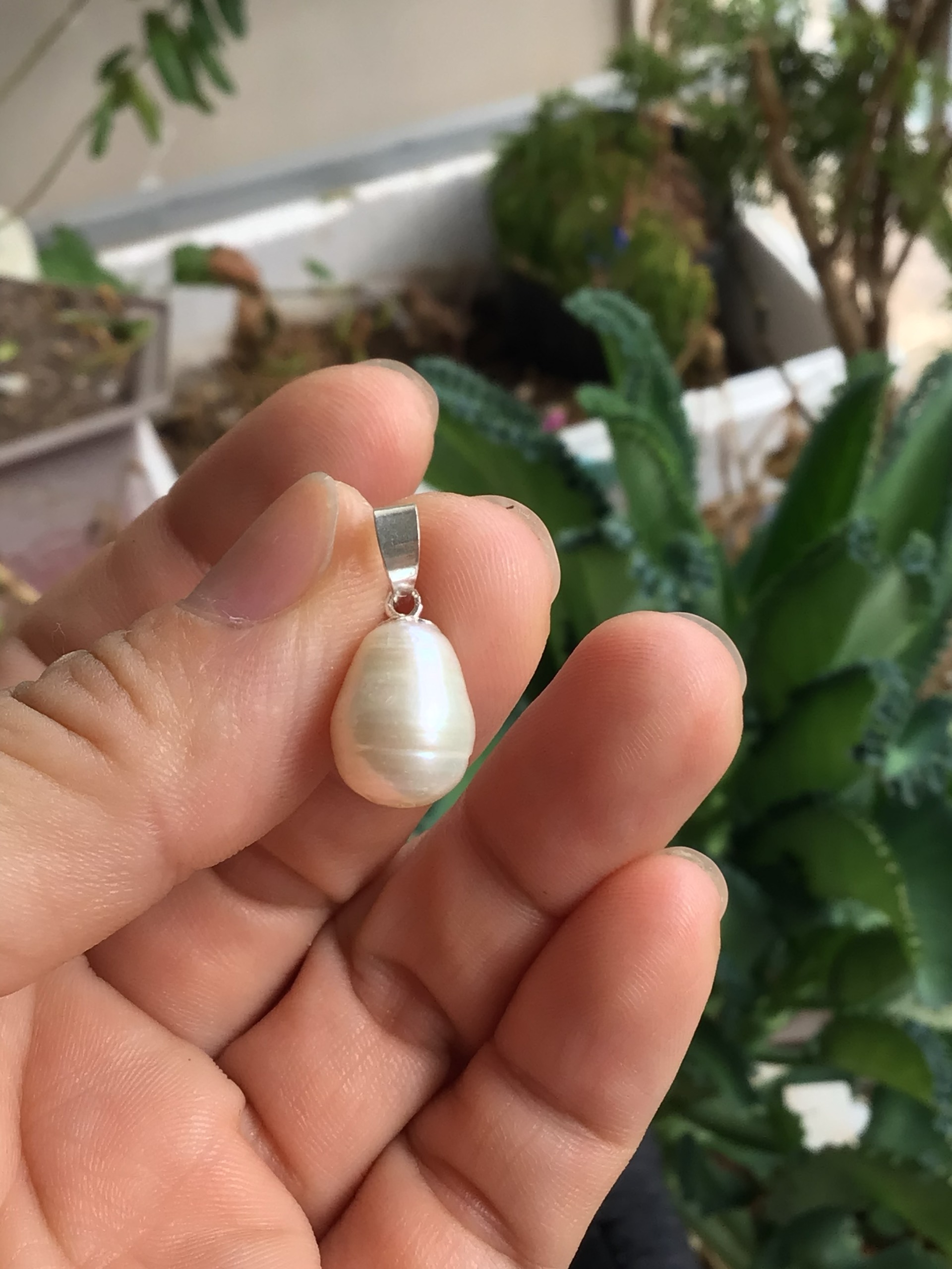 Mặt dây chuyền Trai ngọt móc Bạc 925 xi Kim