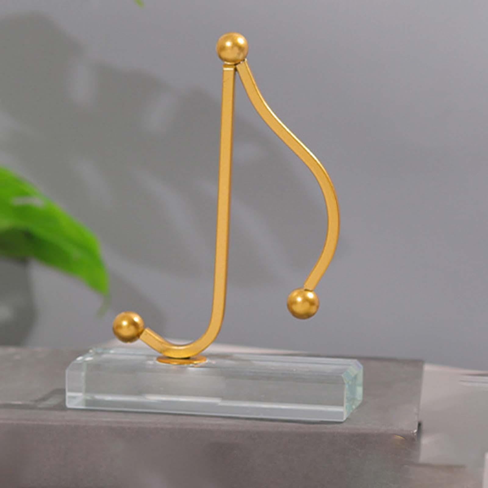 2 in Pack Music Note Figurines Statues Collectible for Cabinet Gifts Decor