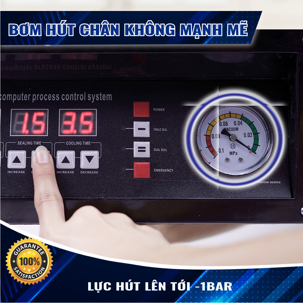 Máy Hút Chân Không Công Nghiệp Buồng VCE. Hút Tốc Độ Cao, 24/7, Mọi Loại Thực Phẩm. Máy Có Nhiều Size, Giá Tốt Nhất. Nhập Khẩu Chính Hãng Thái Lan. Được Tặng Kèm Túi Hút Chân Không, 01 Chai Dầu Máy, Đường Hàn Dự Phòng