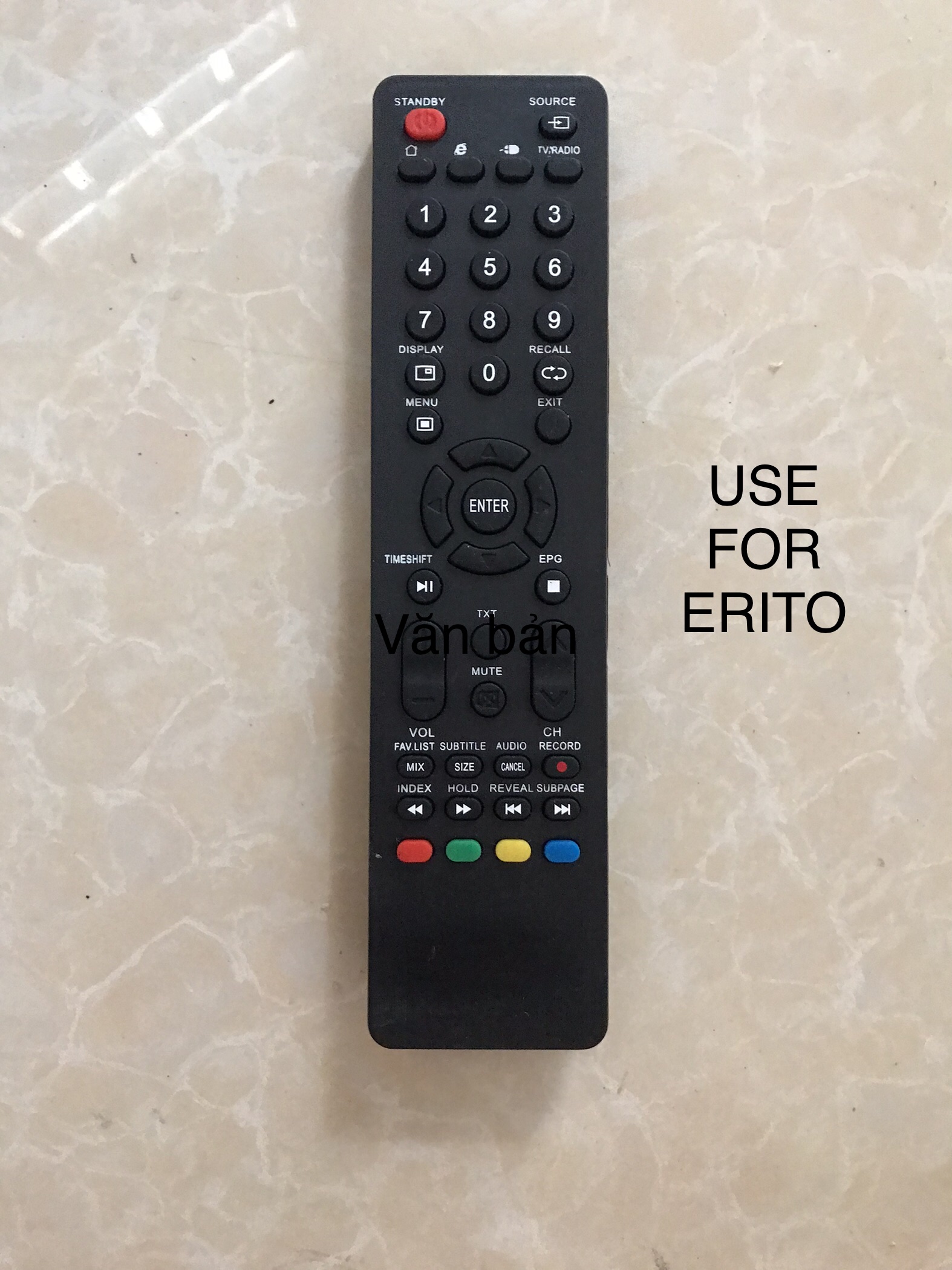 Remote Điều khiển tivi led ERITO