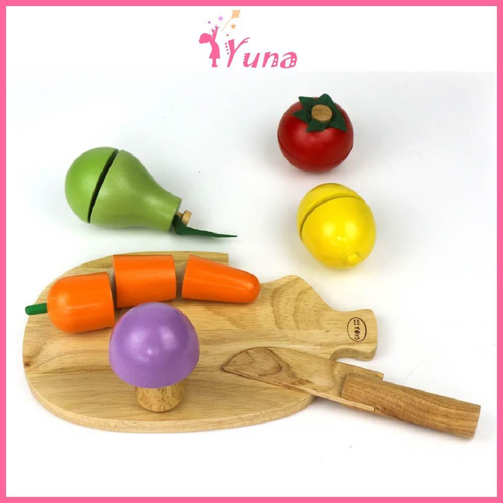 Bộ 5 loại trái cây - Đồ chơi gỗ thông minh Winwintoys cho bé