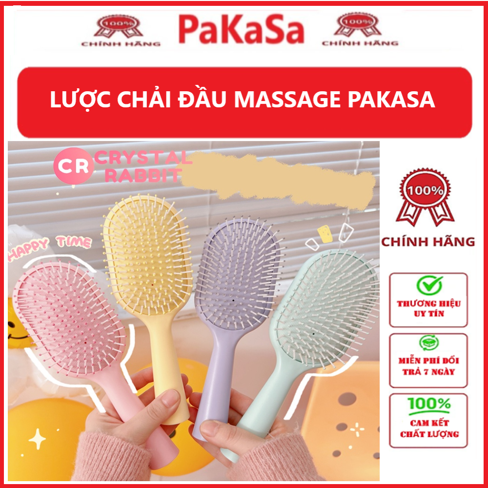 Lược Chải Tóc Chống Tĩnh Điện Massage Da Đầu PaKaSa - Hàng Chính Hãng