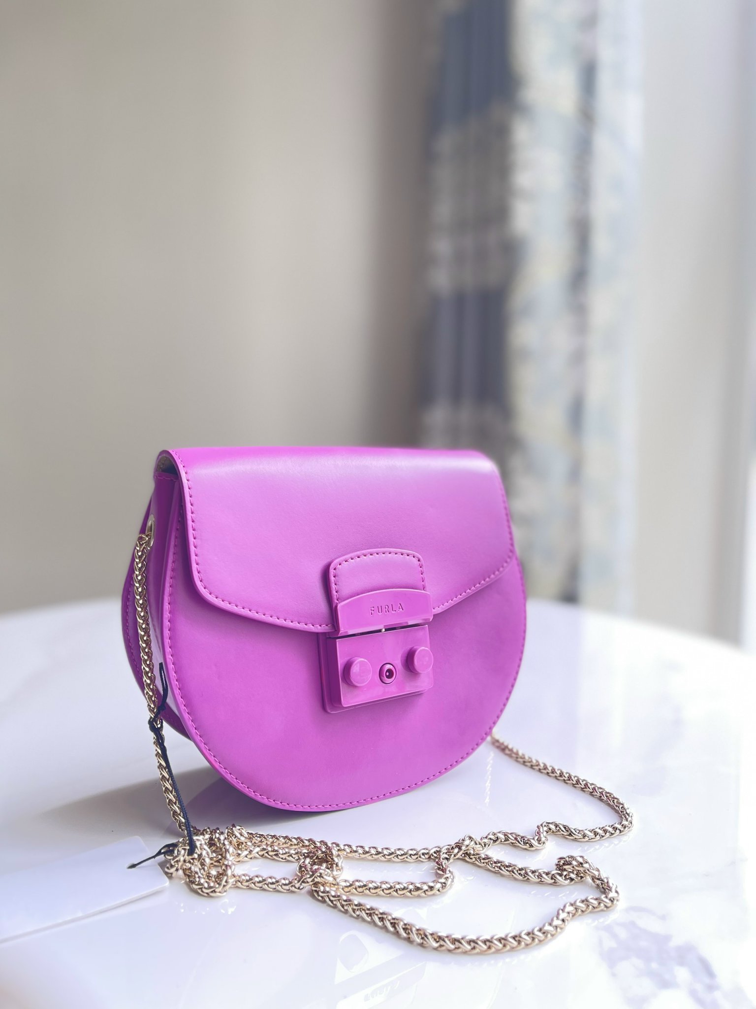 Túi Furla Metropolis Mini Crossbody Flamingo Purple