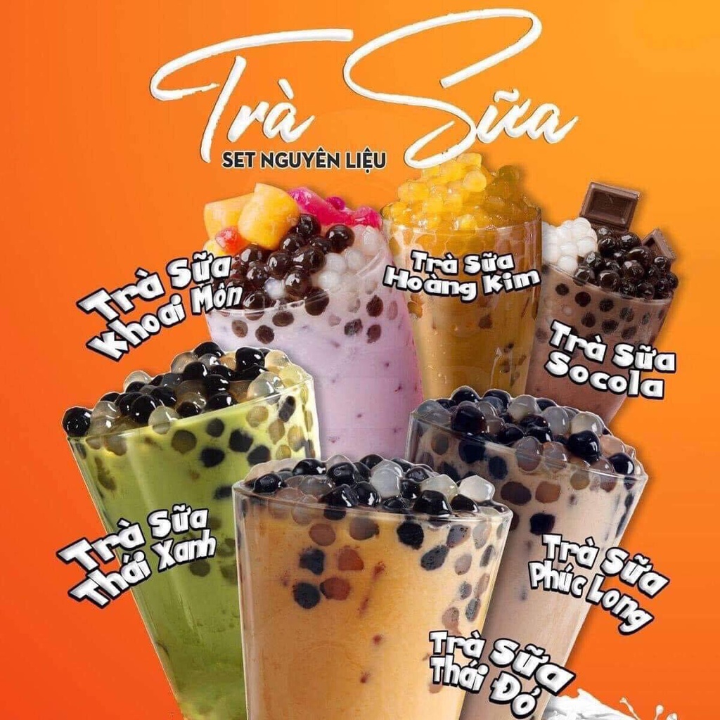 Set Trà Sữa Dâu