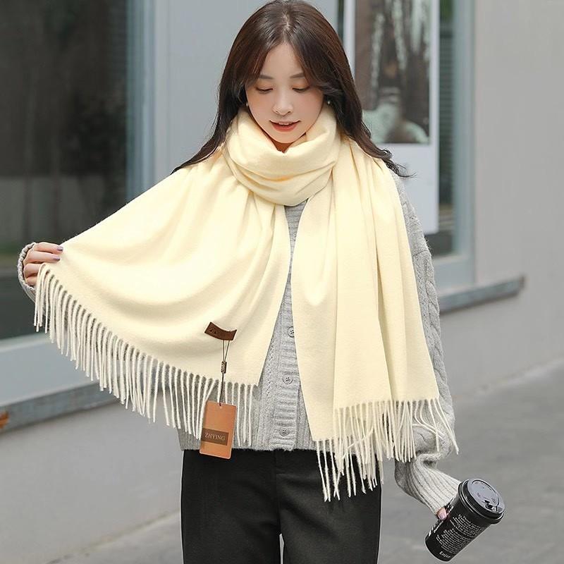 KHĂN CHOÀNG CASHMERE TRƠN MÀU CAO CẤP HÀNG LOẠI I MS01